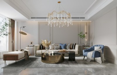 简欧客餐厅3D模型下载